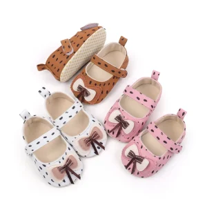 Summer New Arrival Infant Shoes Breathable Cotton Soft Soles Trendy Bowknot Princess Baby Shoes