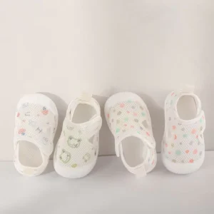 Summer New Boys Girls Toddler Shoe Hollow Out Breathable Infant Mesh Sandals Printed Baby Shoes