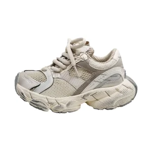 Summer New Children Boys Girls Fashion Single Mesh Breathable Soft Sole Dad Shoes Kids Toddler Flat Running Trainers
