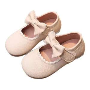 Summer New Children’s Princess Simple Soft soled Bowknot Small Leather Shoes Kid Toddler Girls Younger Mary Jane Single Shoes
