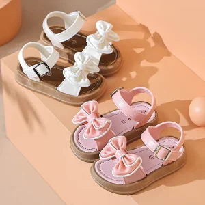 Summer New Fashionable Children’s Princess Shoes Versatile Stylish Soft Soleed Sandals for Little Girls and Babies