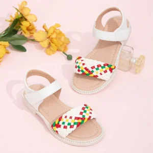 Summer New Kids Fashion Rainbow Color Flat Sandals