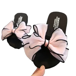 Summer New Kids Sandals Children’s Flip-flops Girls Fashion Beach Shoes Pinch Sandals Girls Flowers Slippers