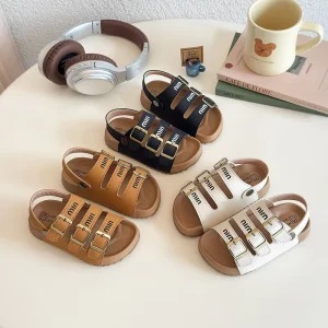Summer New Style Sandals Trendy New Children’s Fashion Letter Casual Shoes Baby Shoes