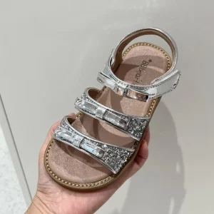 Summer New Women’s Sandals Korean Version Little Girl Bow Princess Shoes Open Toed Sandals