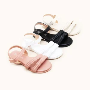 Summer Newly Design Four-colors Girls Flat Sandals Casual Open Toe Craft Shoes