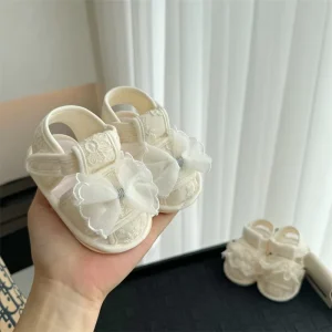 Summer Non slip Soft soled Baby Sandals Female Baby Lace Princess Cotton Soft soled Toddler Shoes