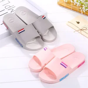 Summer PVC Upper and Outsole Breathable Anti Slip Durable Open Toe Grape Granules Massage Feature Bathroom Shoes