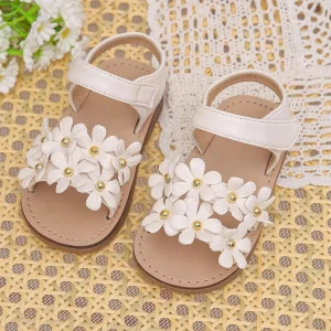 Summer Princess Fashionable Girls’ Sandals Casual Flat Soft Sole Beach Shoes Light Weight Children’s Shoes