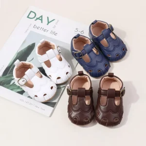 Summer Sandals for Infants Toddlers Non-Slip Soft Soled First Walkers Breathable and Casual Shoes for Baby Girls