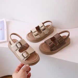 Summer Shoes for Kids Fashion Trend Casual Girls and Boys Slippers New Design Ankle Sandals for Children Footwear