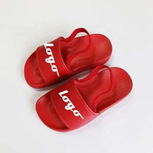 Summer Slide Slippers Custom Logo for Children Design PVC Slides Embossed Beach Child Rubber Blank Printed Pvc Custom Slippers