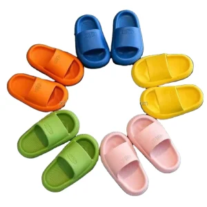 Summer Slippers for Kids Indoor Home Breathable Baby Fashion Slipper Cute Anti Slip Shoes for Toddler Boys