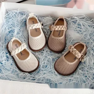 Summer Spring Infant Baby Outwear Breathable Flower Dress Shoes for Girls