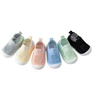 Summer Thin Boys and Girls Walking Shoes Non Slip Soft Bottom Baby Mesh Shoes Breathable Baby Shoes