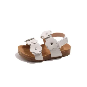 Summer Toddle Girls Beach Sandals Soft Bottom Elegant Shoes Open Toe Flat Sandals Casual Shoes Sweet Princess