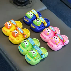Summer Unisex Outdoor Water Shoes for Children Non-slip Kids Cartoon Beach Footwear New Ankle Cute Boys Slipper Girls