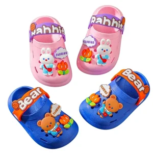 Summer Winter Girl’s Cartoon Waterproof Lightweight Hotel Style Unisex Slippers for Kids