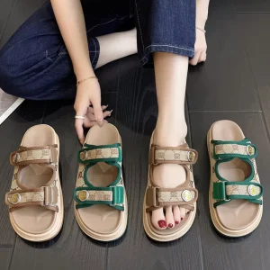 Summer Women Soft Non slip Solid Color Slippers Designer Famous Flats Sandals for Women and Ladies