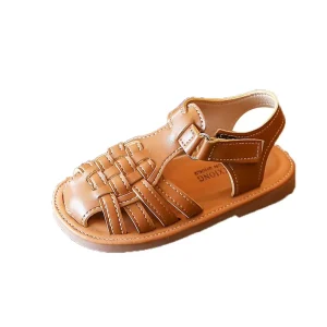 Summer Woven Flat Shoes and Sandals for Kids Boys and Girls