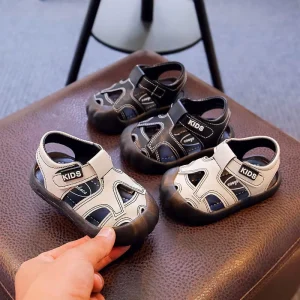 Super Soft Breathable Unisex Children’s Shoes Ages 1 3 Summer Baby Beach Infant Hollow Anti Kick Walking Closed Toe Sandals