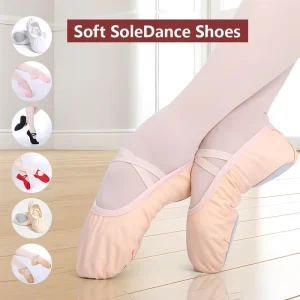 Supplies Customized Color Size High Quality Dance Shoes School Canvas Ballet Slippers Soft Ballet Shoes Cotton Lining