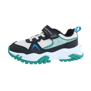 Support Custom Rubber Sole Strong Grip Anti-Slip Kids Sport Sneaker Mesh Velcro Comfortable Walking Shoes Casual Style