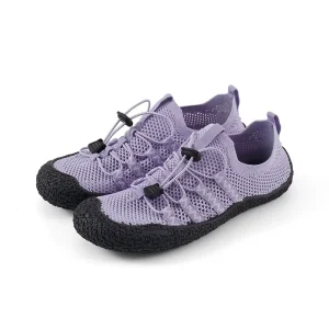TPR/EVA Knitted Upper Barefoot Water Shoes for Men Outdoor Running Wide Wading Beach Shoes Breathable