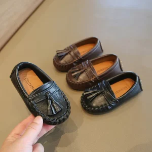 Tassel Design Boys Designer Dress Shoes British Styles Baby Child Casual Footwear PU Leather Shoes Fashion Fall Kids