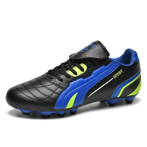 Teens Long Studs Football Shoes New Flip Cover Style Comfort Wearproof Non Slip Outdoor Sports Training Soccer Sneakers
