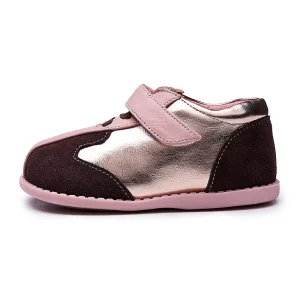 TipsieToes Barefoot Shoe Manufacturer Low Price Soft Genuine Leather Back School Spring Casual Flat Sneaker Arch Support for