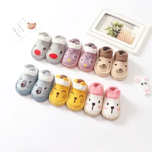 Toddler Baby Boys Girls Slippers Shoes Baby Infant First Walking Rubber Sole Non Skid Floor Slippers Sock Shoes