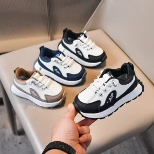 Toddler Baby Running Shoes Fashion Trend Lace up Young Boys Sports Shoes Girls New Style Casual Sneakers for Children
