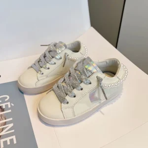 Toddler Baby Sneakers for Kids Rubber Casual Shoes Girls Star Leather Boys Sport Shoes