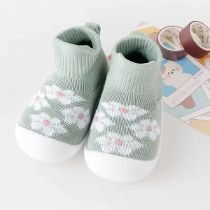 Toddler Baby Walker Shoes Flexible Fabric Slip-On Closure Lightweight Anti-Slip Simple Classic Design Unisex