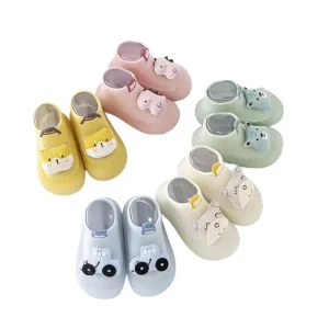 Toddler Boy Girl Non Skid Indoor Walking Shoes Baby Sock Shoes Slipper Outdoor Sneakers House Shoe Booties M3613