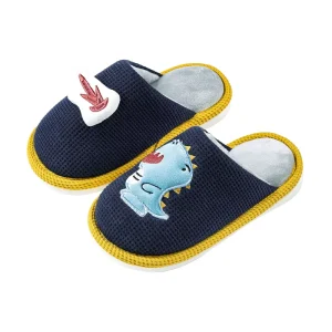 Toddler Boys Girls Slippers Fluffy Little Kids House Slippers Warm Fur Cute Animal Home Slipper Dinosaur