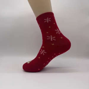 Toddler Cartoon Jacquard Socks Christmas Fuzzy Warm Socks for Children Customizable Socks for Family Holiday Celebrations