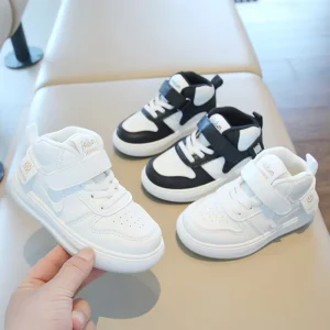 Toddler Children Running Fashion Flat Shoes Casual Drawstring Design Sporty Chunky Sneakers for Kids Shoes