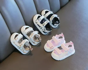 Toddler Children Sport Beach Sandals Outdoor Fashion Casual Comfort Walk Shoes Anti-collision Soft Soled Glowing Kids Sandals