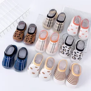 Toddler First Walking Sock Shoes Baby Non Skid Floor Slippers Kids Boys Girls Pre walker Sneakers M039
