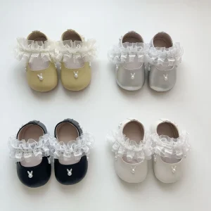 Toddler Girls Princess Shoes Soft Bottom Non-slip Infant Walking Shoes Cute Baby Shoes