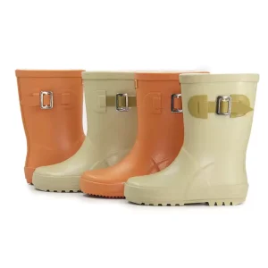 Toddler Kids Light Weight Waterproof Anti slip Summer Autumn Multicolor Unisex Rubber Wellington Gumboots Low Price