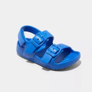 Toddler Kids Open toe Sandal Lightweight EVA Outdoor Sandals Double Buckle Slipper Ultralight Beach Shoes