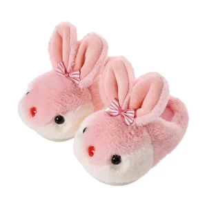 Toddler Kids Slippers Baby Girl Boy House Shoes Winter Warm Plush Bunny Slipper M3812