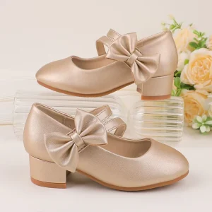 Toddler Little Kid Girls School Dance Shoes Soft Soled High Heels Princess Shoes Suitable for Wedding Party Wear