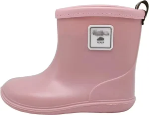 Toddler Rain Boots Lightweight Welly Kids Baby Unisex Waterproof Soft Pvc Boot for Boys Girls Little Kids