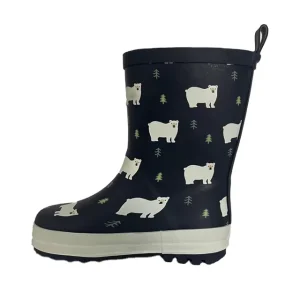 Toddler Rain Waterproof Low MOQ Cartoon Print Children s Kid’s Rain Boots Rubber Gumboots for Kids