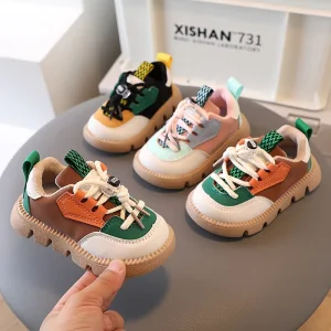 Toddler Sport Shoes for Baby Ergonomics Soft soled Girl’s Sneakers Anti slippery Infant Boy’s Tennis Shoes Casual Footwear