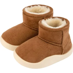 Toddler Winter Boots Girls Boys Snow Boot Kids Warm Fur Ankle Flat Outdoor Shoes M3700